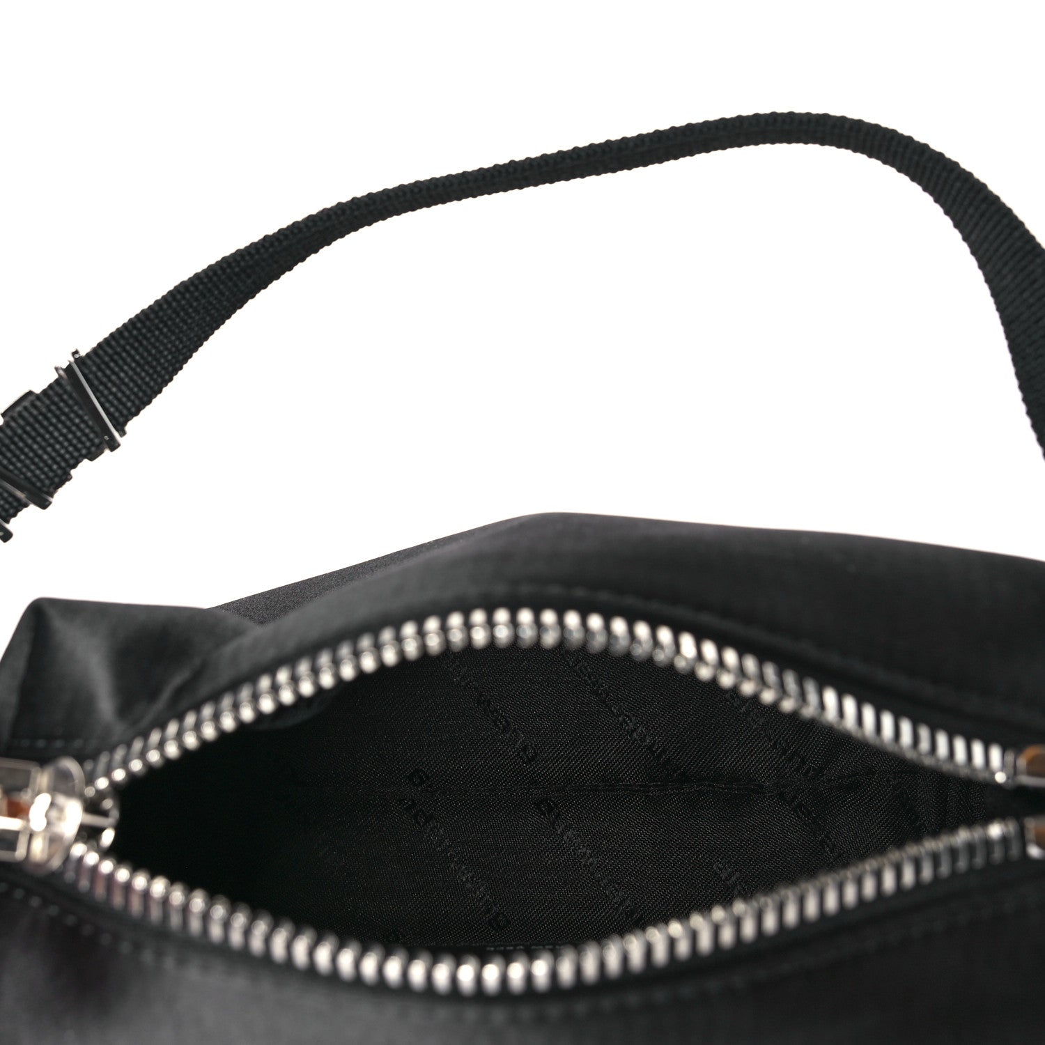 Alexander Wang Satin Crystal Heiress Pouch Black 4 of 10