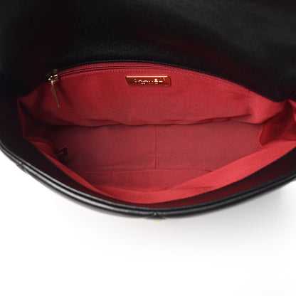 Chanel Lambskin Quilted Large 19 Flap Black 5 of 10