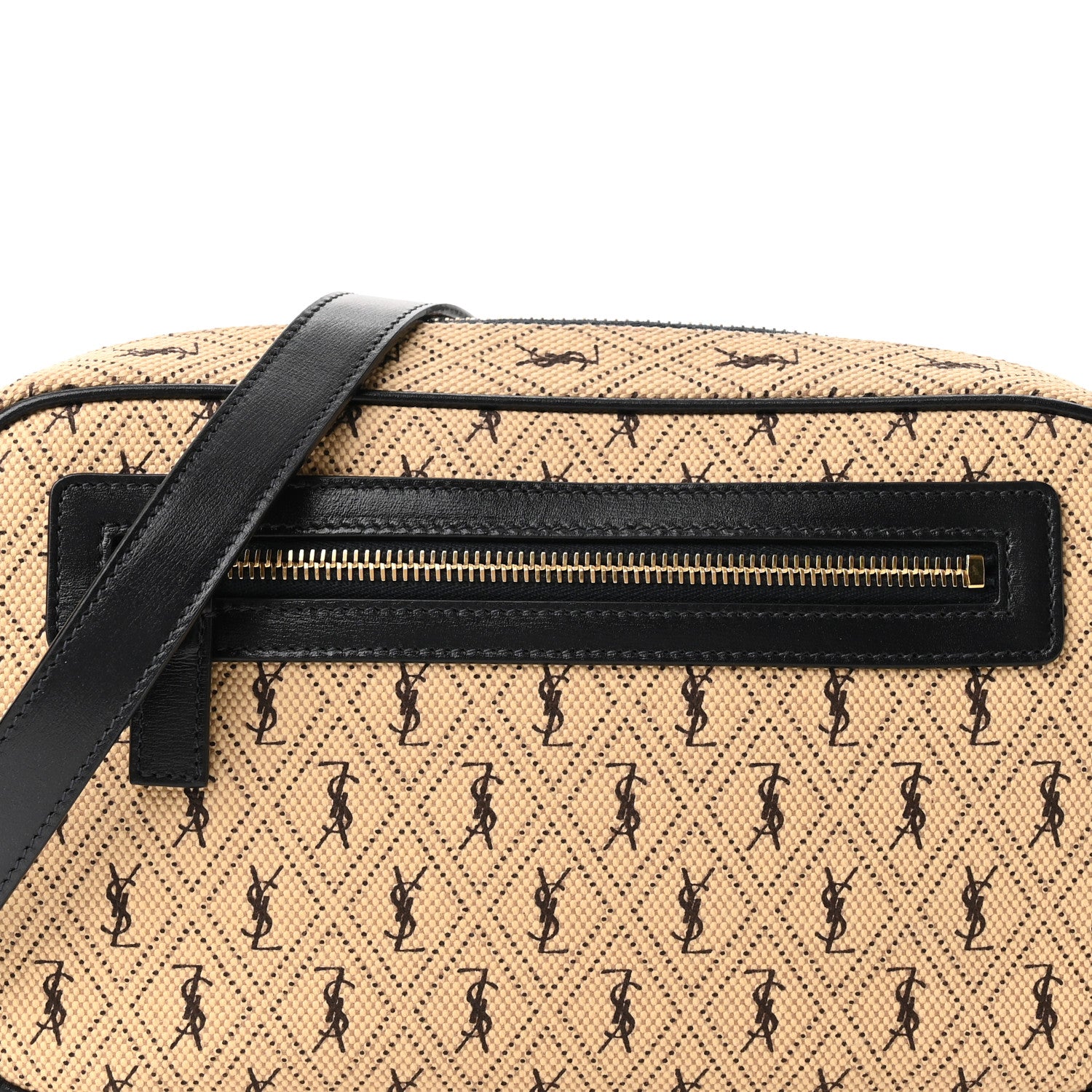 Saint Laurent Canvas Monogram All Over Camera Bag Beige 7 of 9