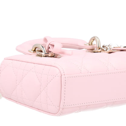 Christian Dior Lambskin Cannage Mini Lady D-Joy Soupir Pink 8 of 9