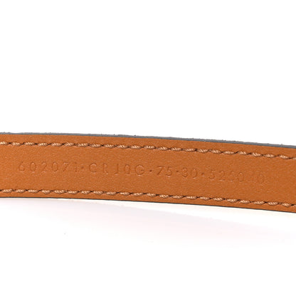 Gucci Suede Torchon Double G 15mm Belt  75 30 Vintage Sun Oil 5 of 5