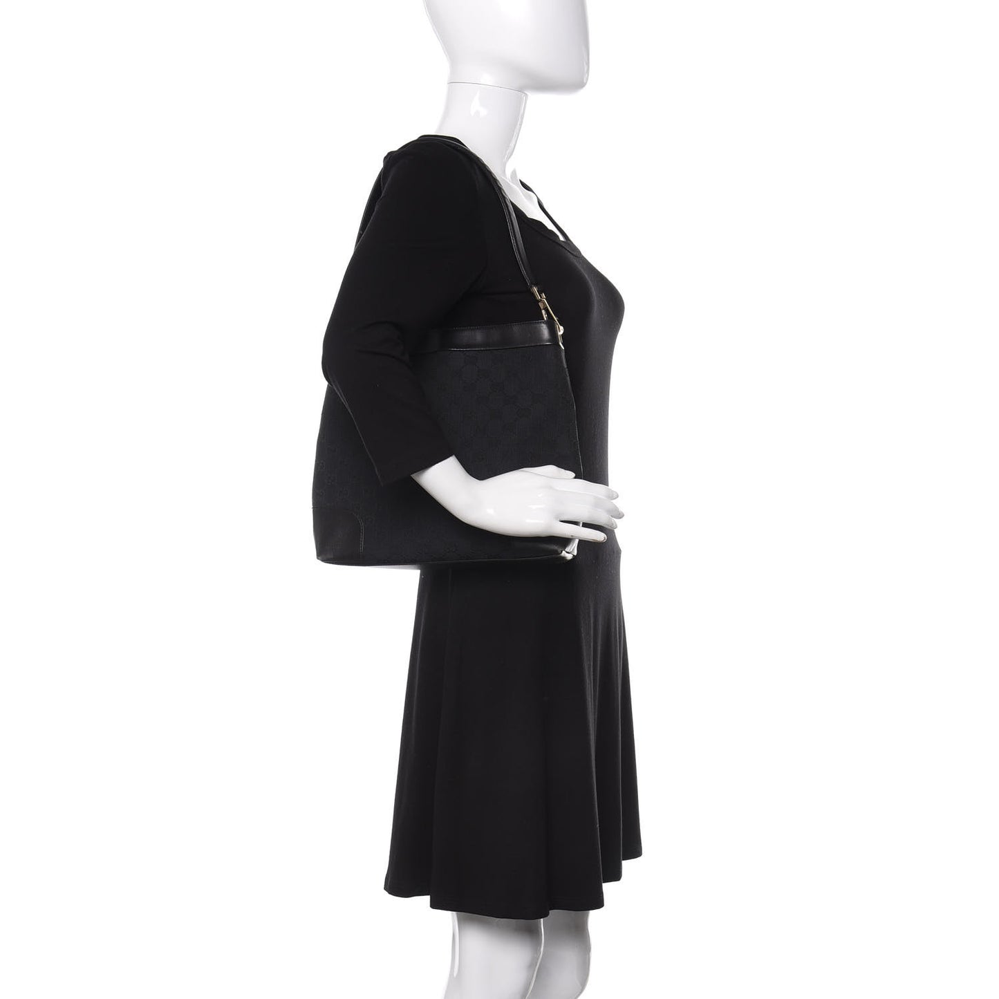 Monogram Shoulder Bag Black