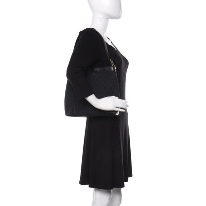 Gucci Monogram Shoulder Bag Black 2 of 12