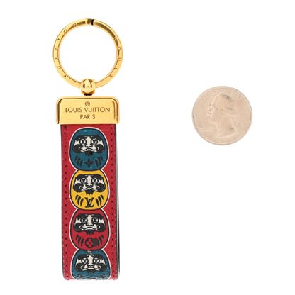 Louis Vuitton Monogram Illustre Kabuki Dragonne Key Ring 2 of 3