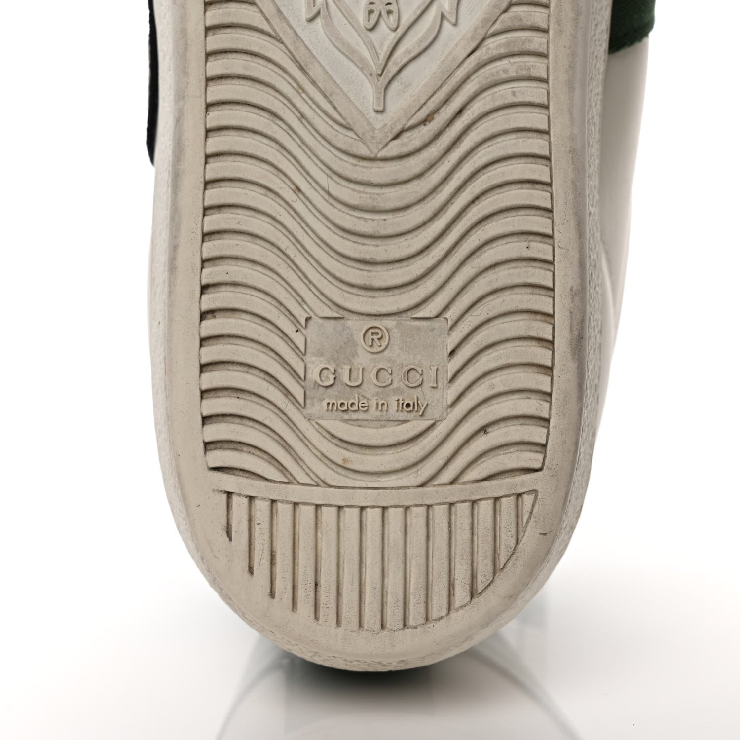 Gucci Calfskin Web GG Apple Embroidered Womens Ace Sneakers 39.5 White 6 of 8