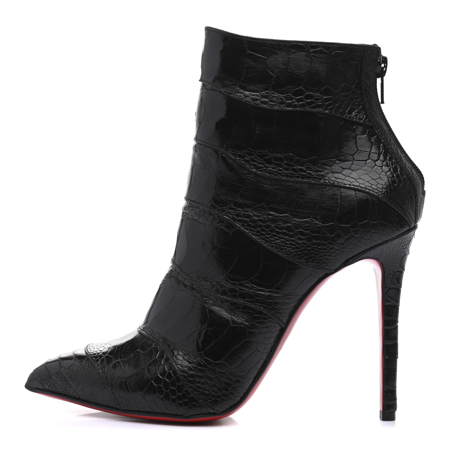 Christian Louboutin Calfskin Zermadame 120 Booty 40.5 Black 1 of 7