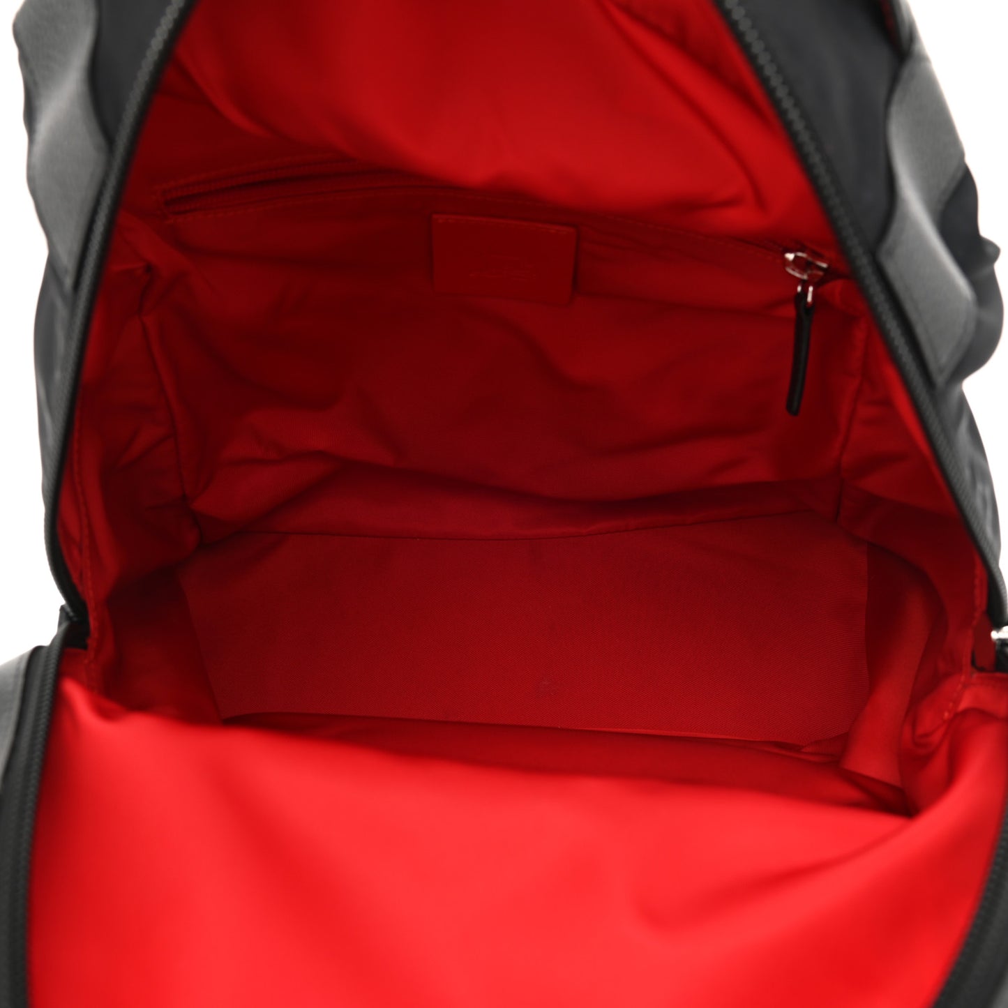 Nylon Calfskin Love Small Backloubi Backpack Black