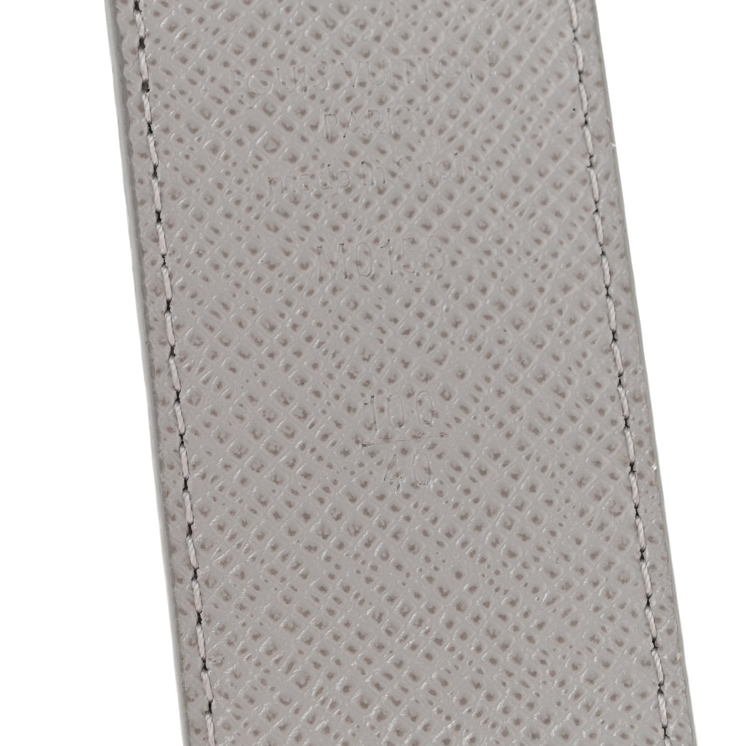 Louis Vuitton Taiga Monogram 40mm LV Initiales Belt 100 40 White 5 of 7