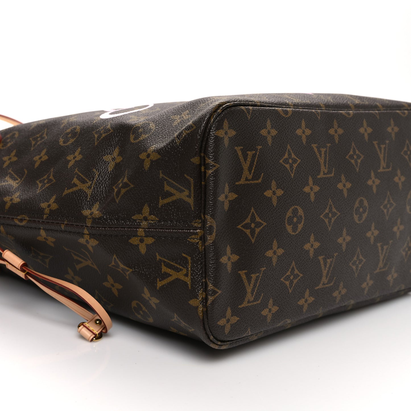Monogram Saint Barth V Neverfull MM Rose Ballerine
