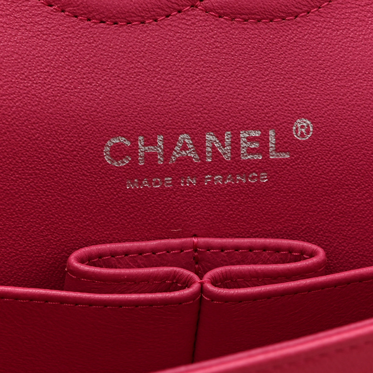 Lambskin Quilted Medium Double Flap Pink