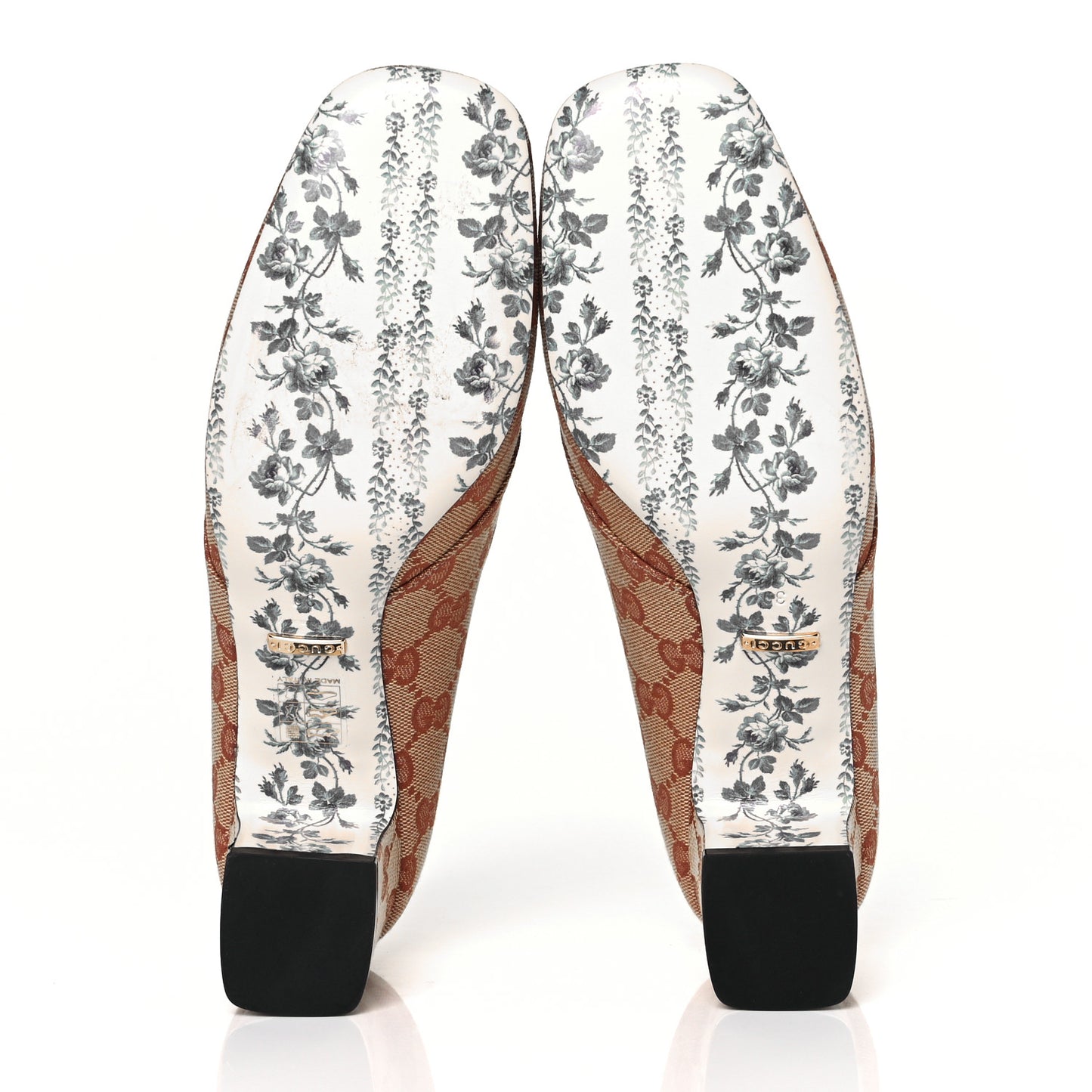 Monogram GG Victoire 55mm Loafer Pumps 39 Beige Ruggine