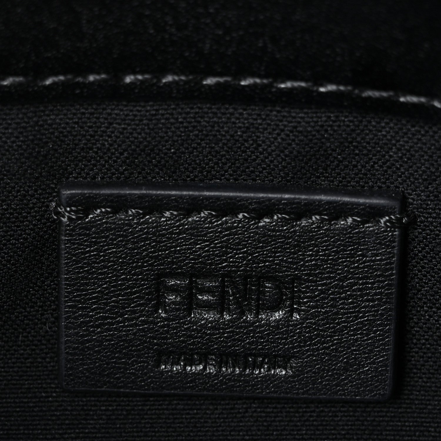 Fendi Vitello Liberty Lucido Metal Monster Eyes Tube Wallet on Chain Black 6 of 10