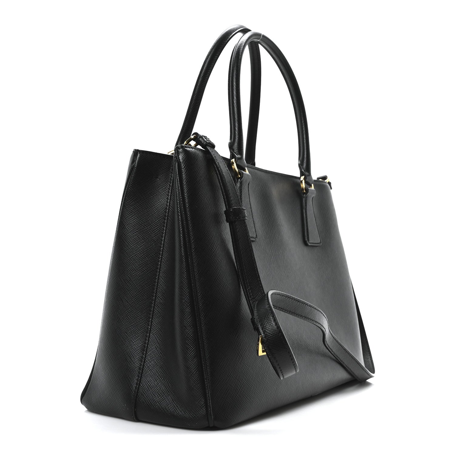 Prada Saffiano Lux Medium Tote Black 3 of 10