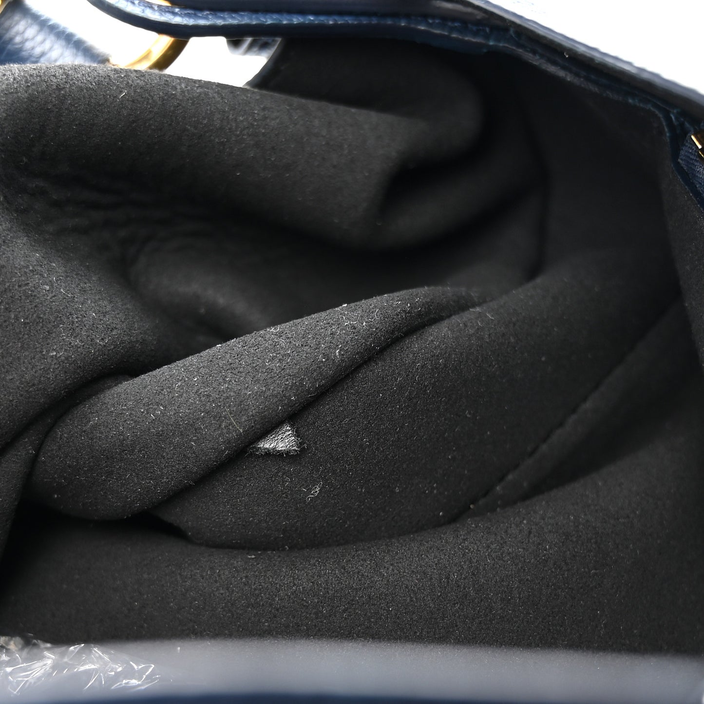 Grained Calfskin Large Tara Crossbody  Denim Blue