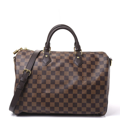 Louis Vuitton Damier Ebene Speedy Bandouliere 35 1 of 12