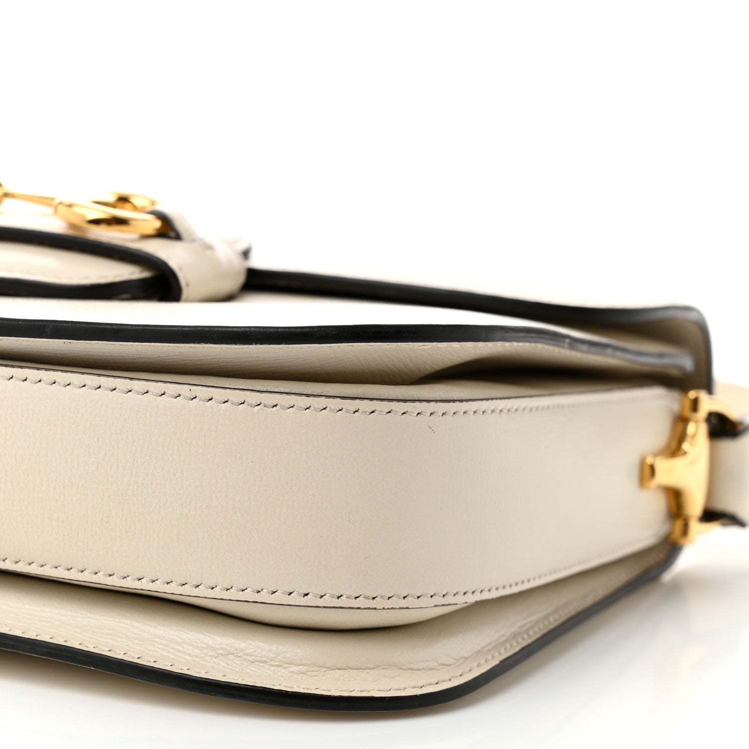 Gucci Azalea Calfskin Horsebit 1955 Shoulder Bag Mystic White 10 of 10