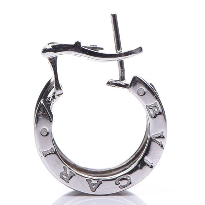 Bulgari 18K White Gold B.Zero1 Hoop Earrings 4 of 9