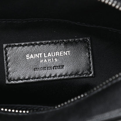Saint Laurent Lambskin Monogram Lou Belt Bag Black 6 of 10