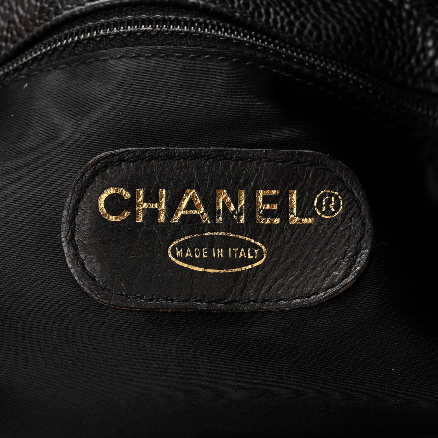 Chanel Caviar Large CC Shoulder Bag Black 7 of 14
