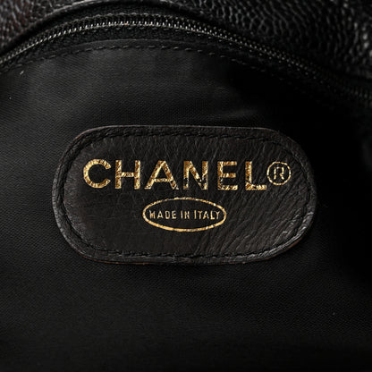 Chanel Caviar Large CC Shoulder Bag Black 7 of 14