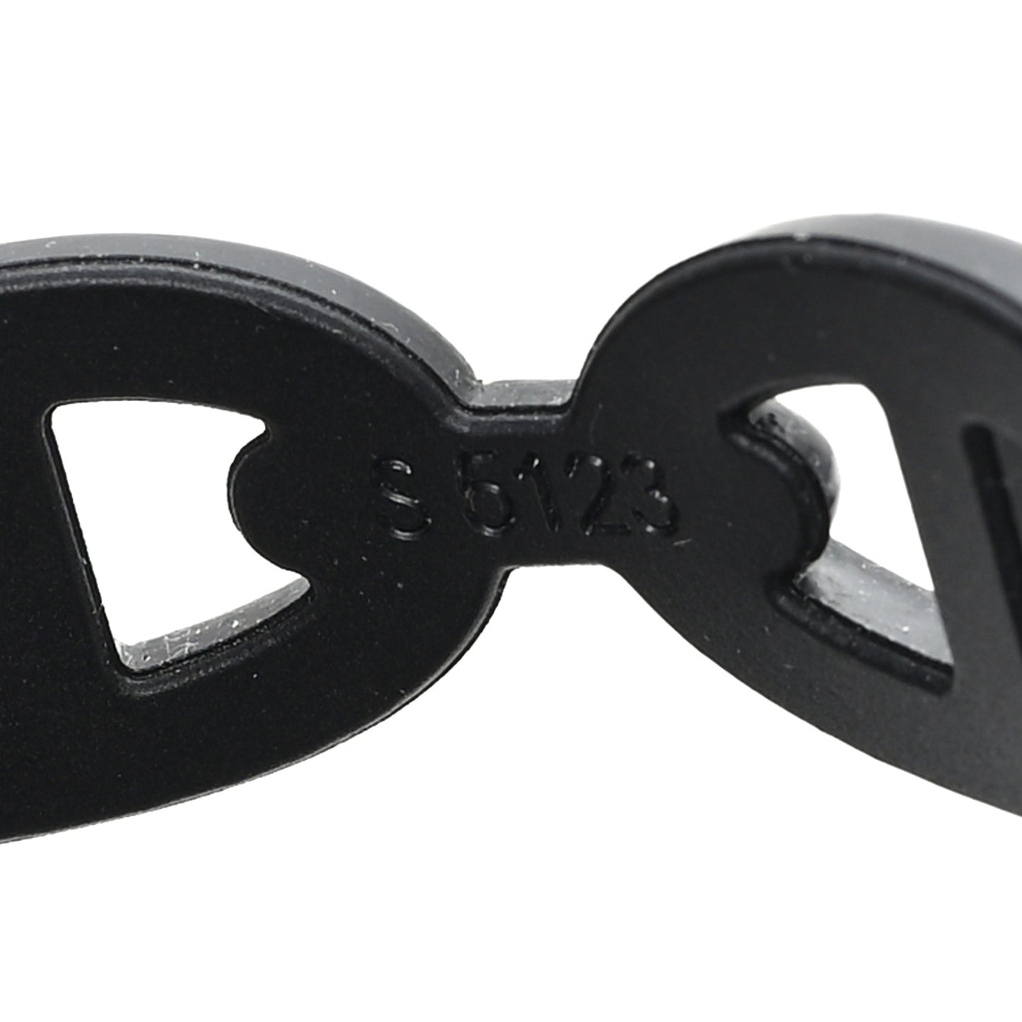 Rubber Chaine d'Ancre Island Sandals 38 Black