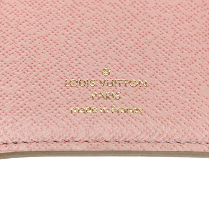 Louis Vuitton Damier Azur Victorine Wallet Rose Ballerine 8 of 15