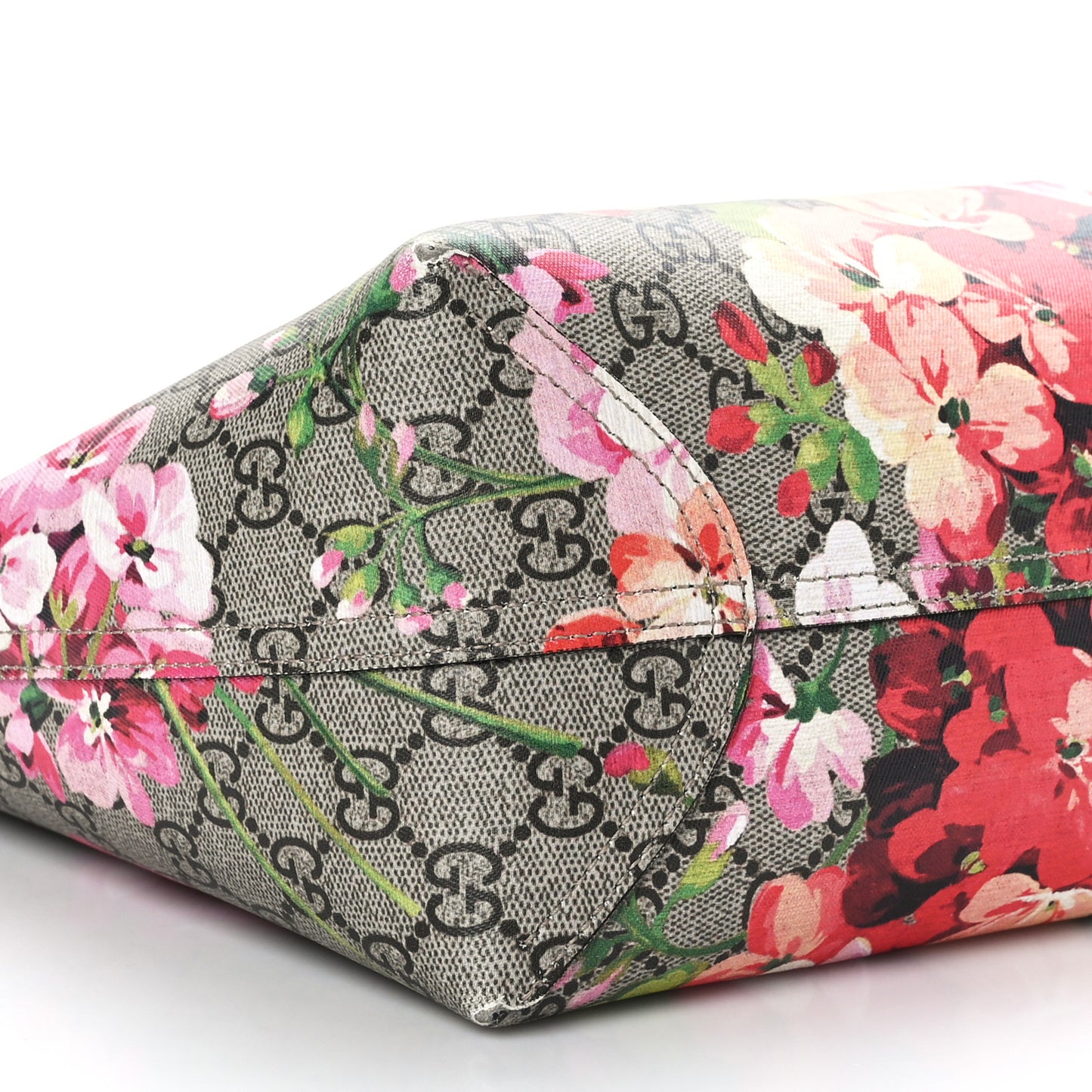 GG Supreme Monogram Blooms Medium Reversible Tote Beige Multicolor Dry Rose