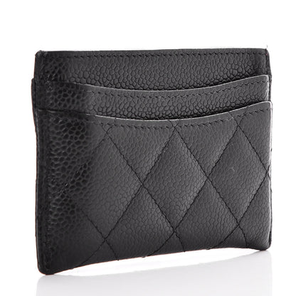 Chanel Caviar Quilted Card Holder Black 3 of 9