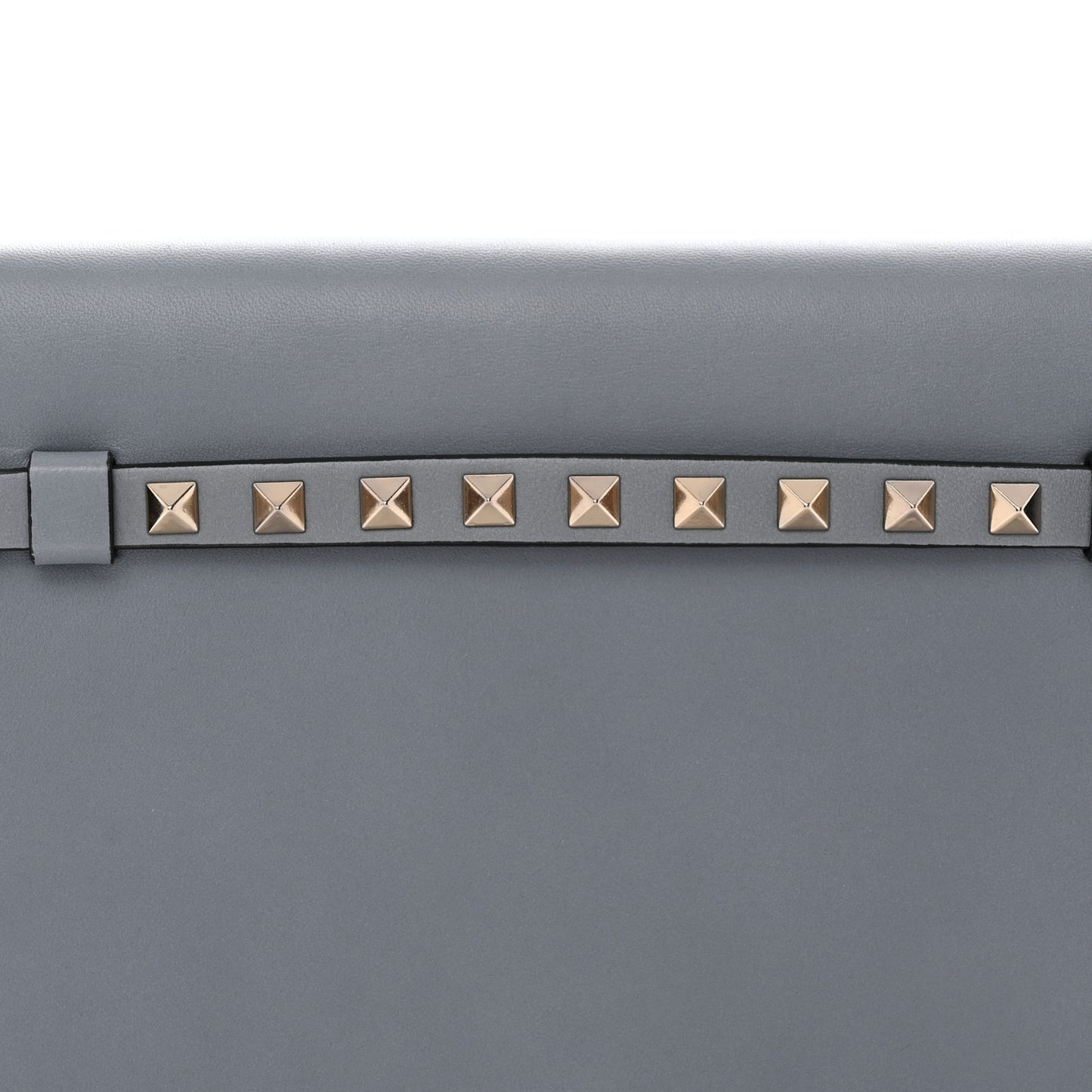 Nappa Rockstud Wristlet Clutch London Blue