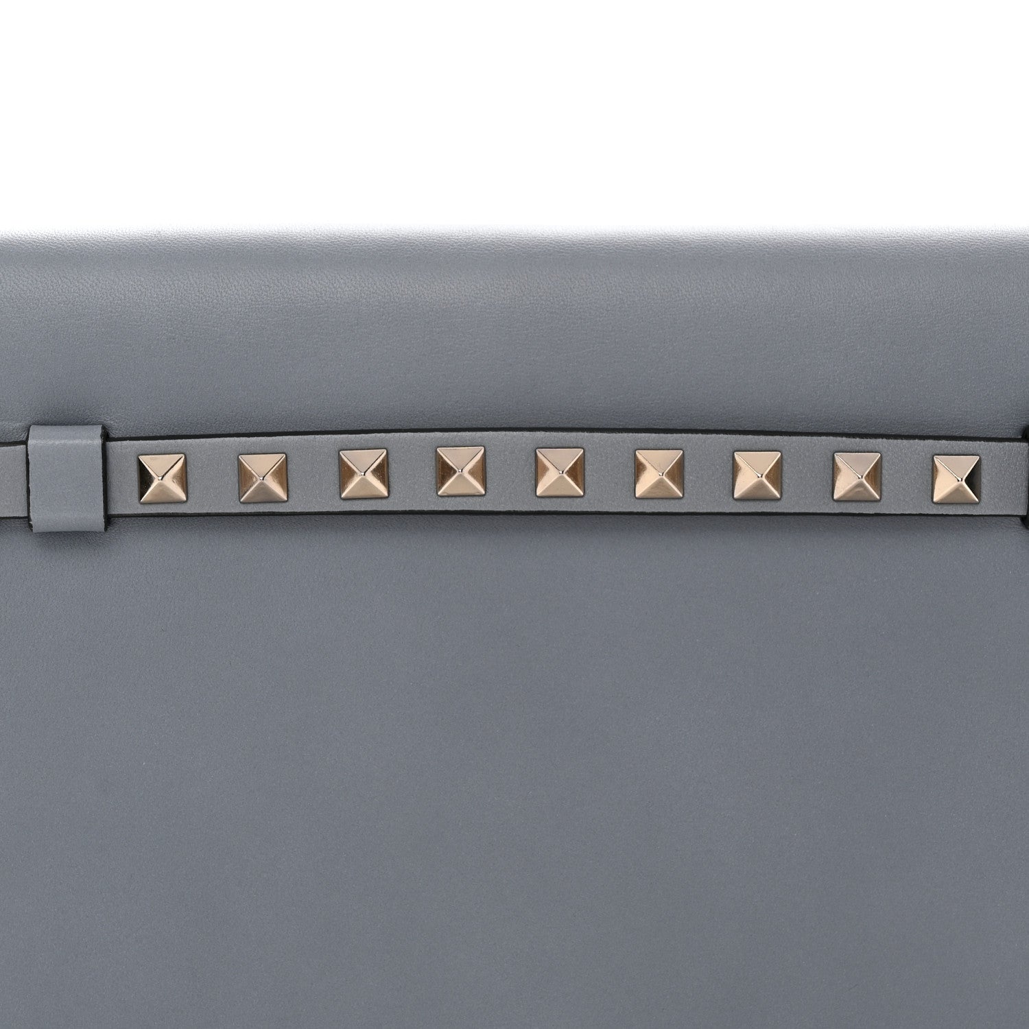 Valentino Garavani Nappa Rockstud Wristlet Clutch London Blue 8 of 8
