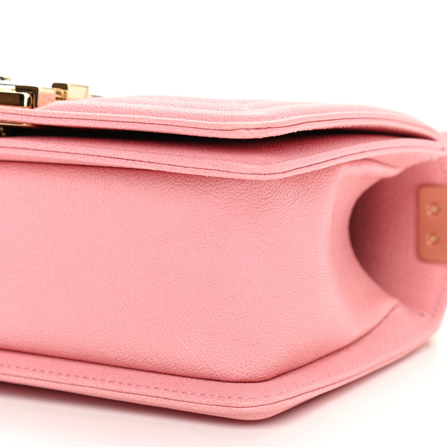 Caviar Quilted Small Boy Flap Pink