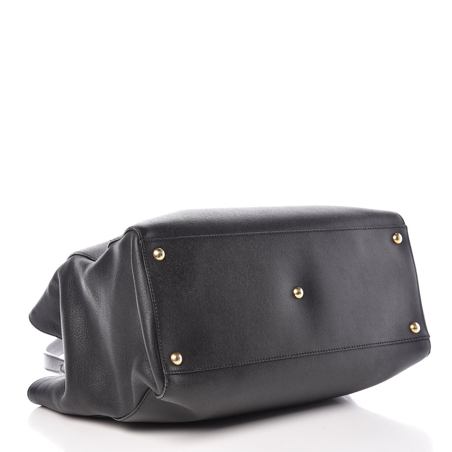 Fendi Vitello Elite Regular 2Jours Tote Black 4 of 13