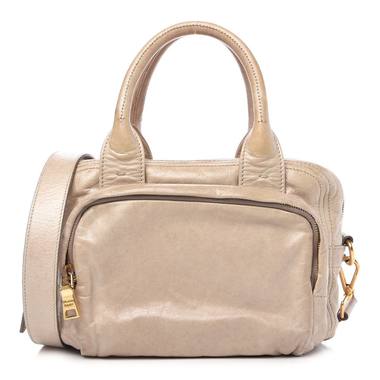 Vitello Shine Bauletto Cammeo