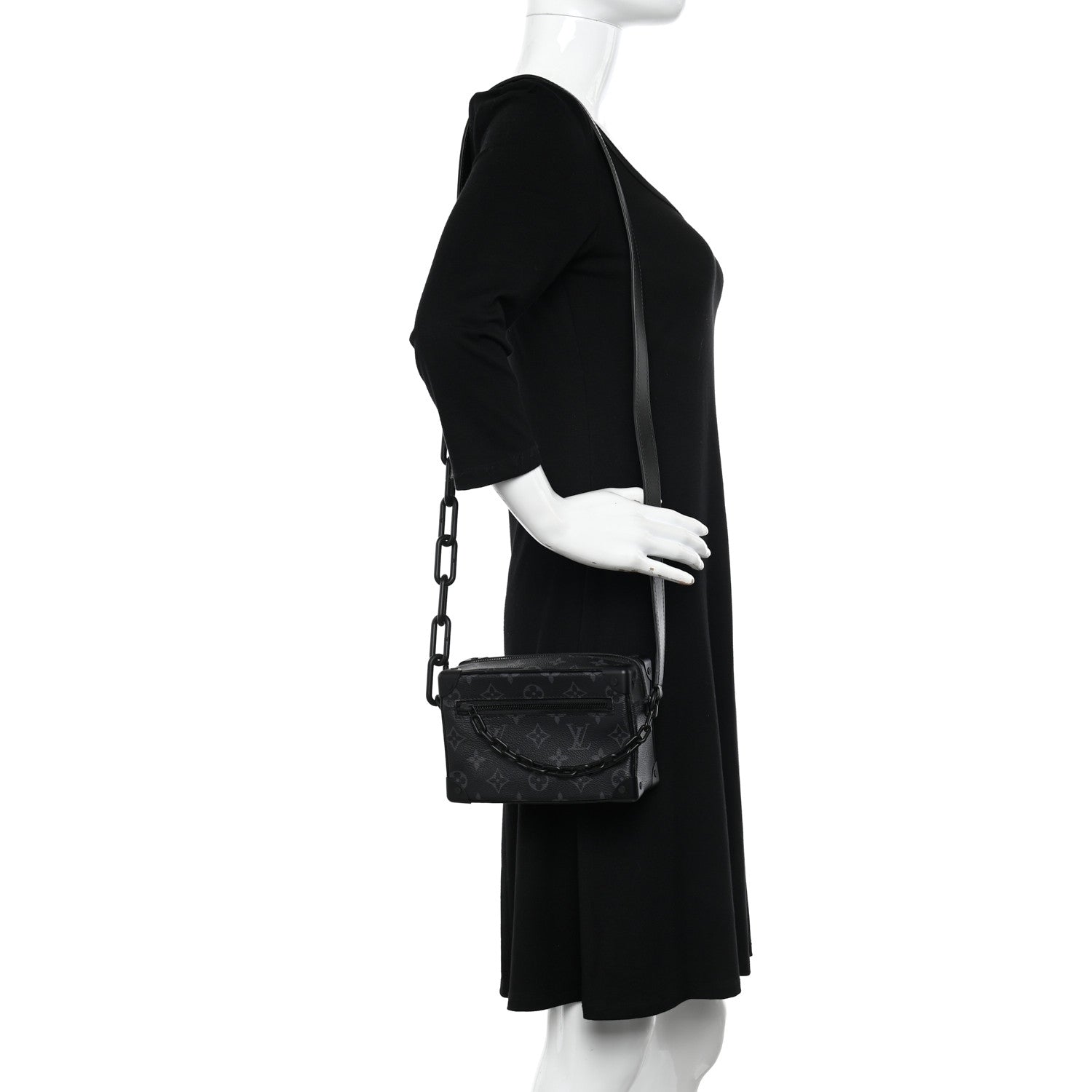 Louis Vuitton Monogram Eclipse Mini Soft Trunk 2 of 9