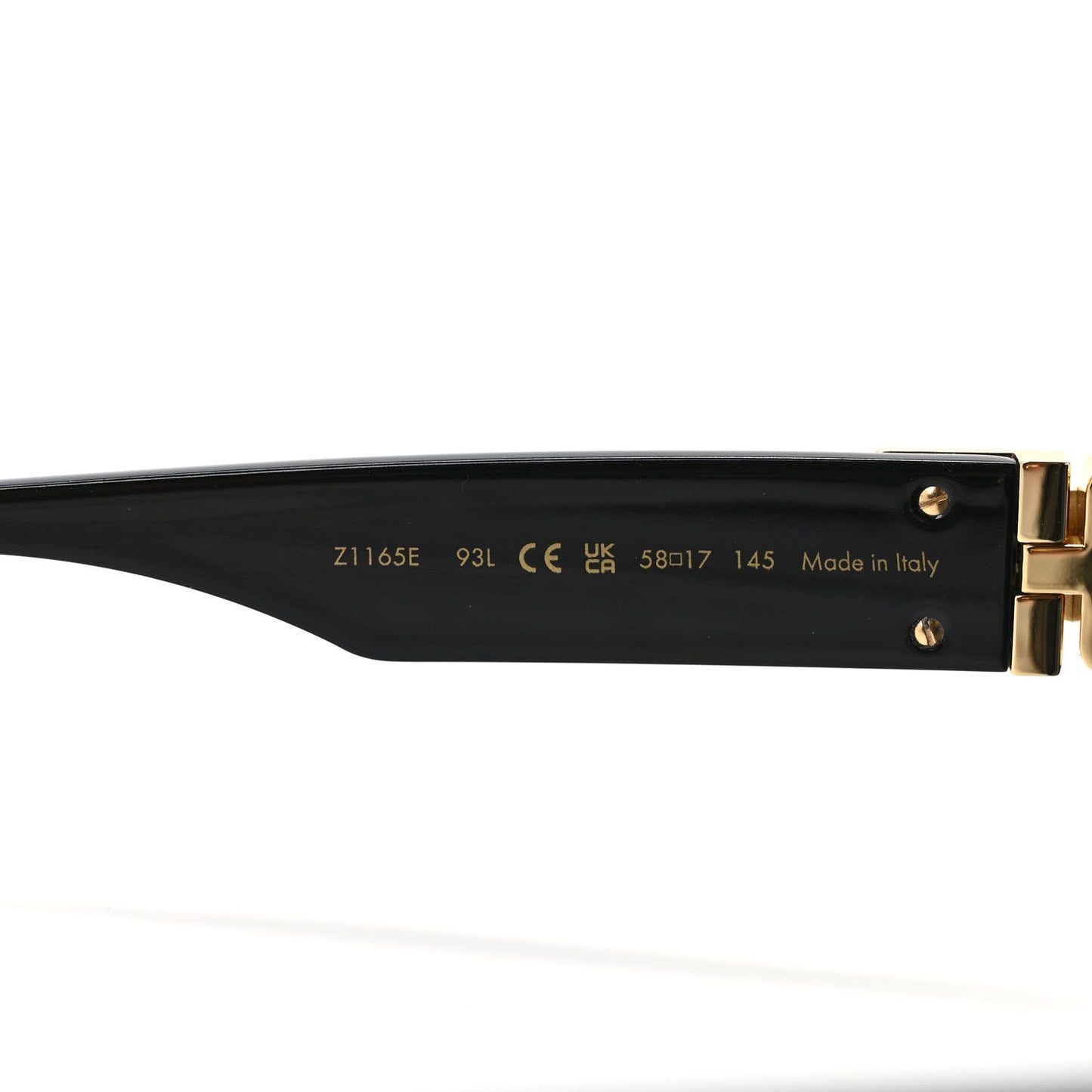 Acetate 1.1 Millionaires Sunglasses Z1165E Black