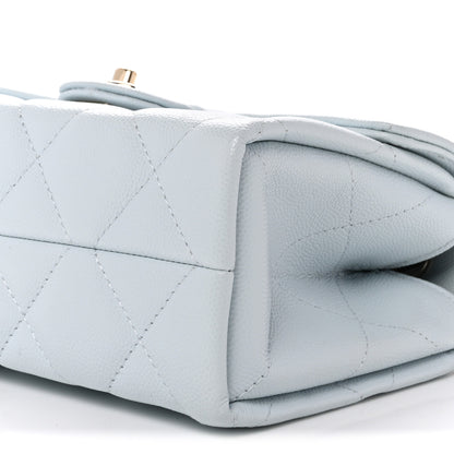 Chanel Caviar Quilted Mini Retro Twist Top Handle Flap Light Blue 11 of 12