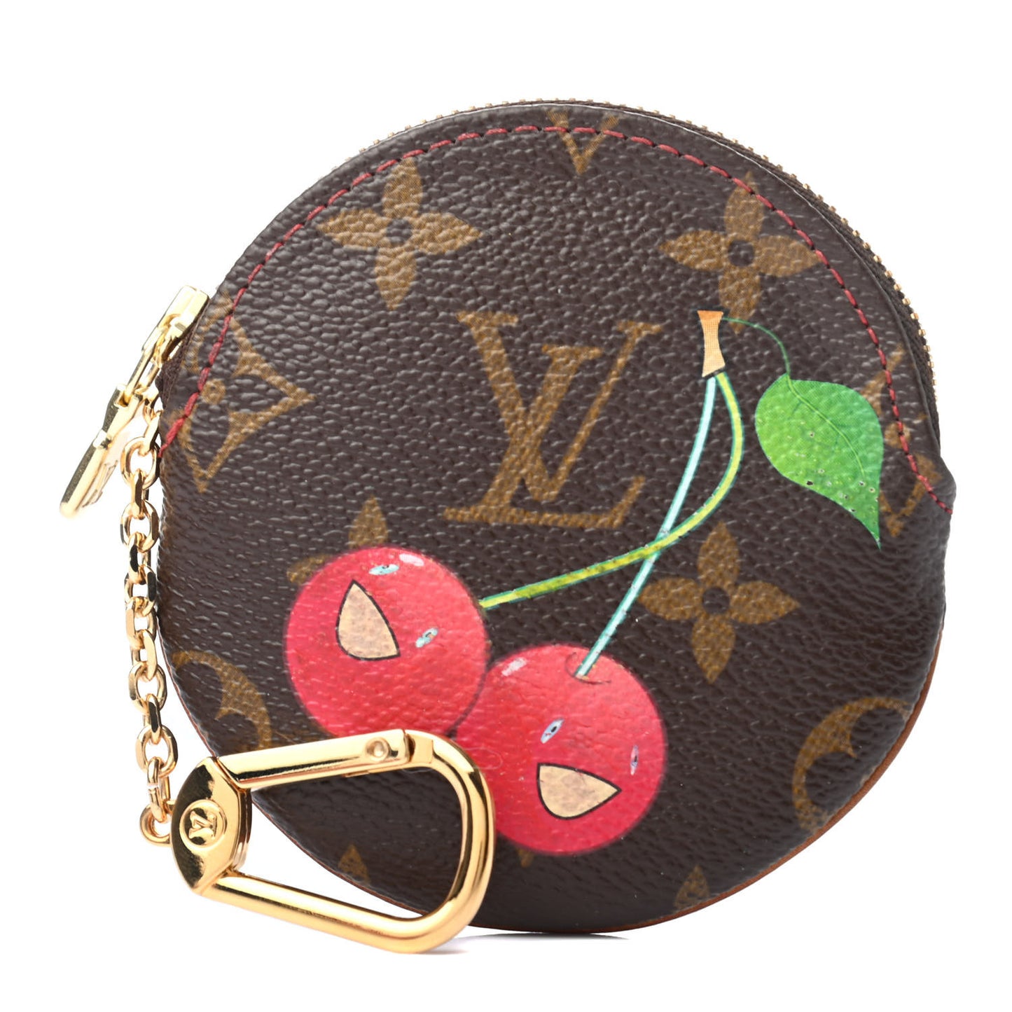 Monogram Cerises Round Coin Purse