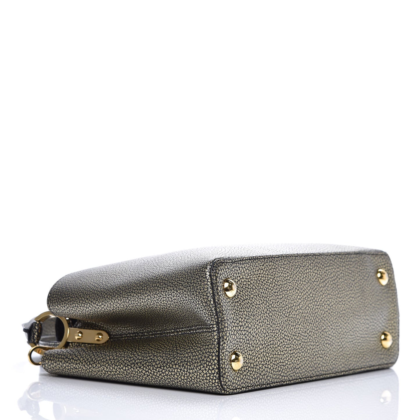 Metallic Taurillon Capucines PM Gold