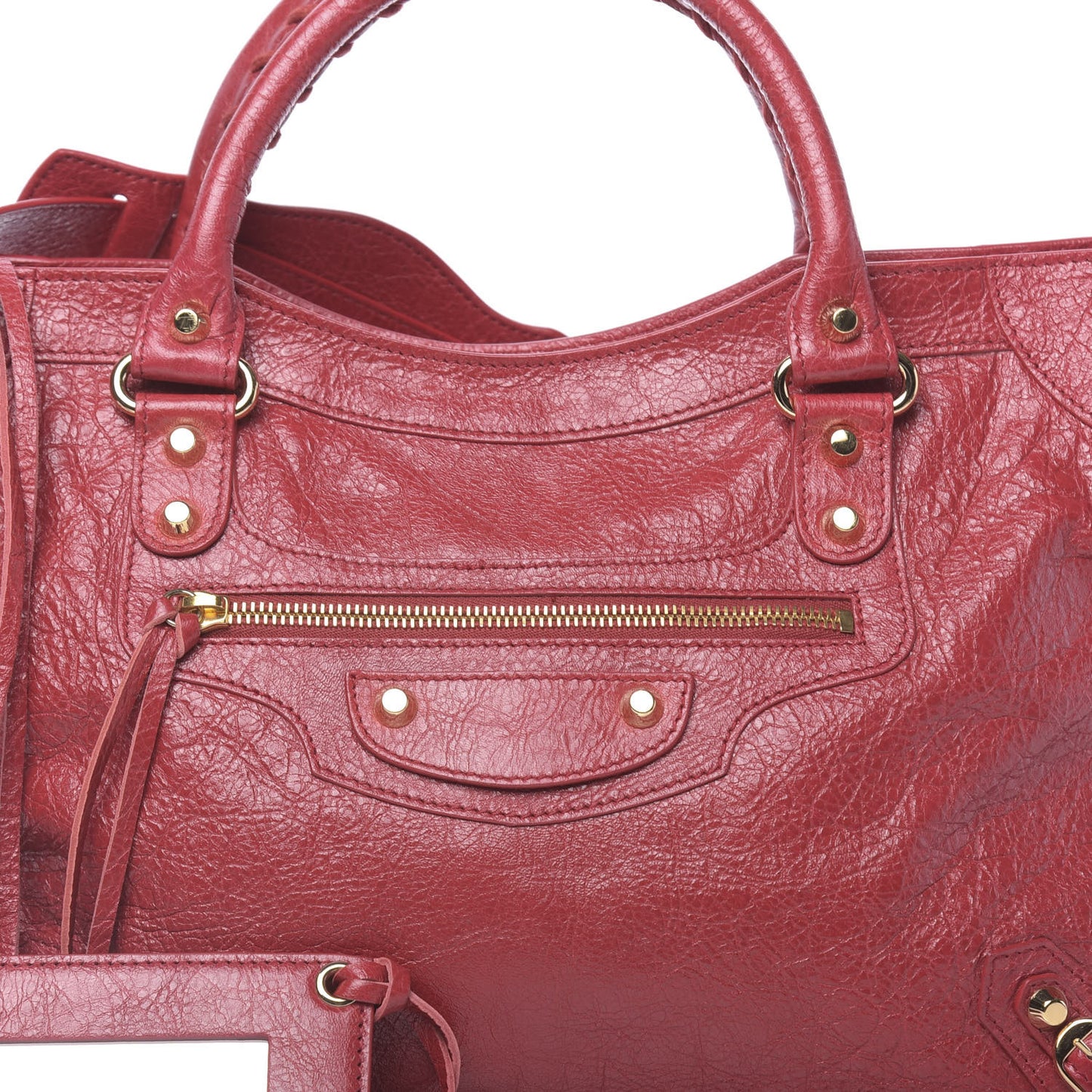 Agneau Classic Gold Hardware City Rouge Sapphire