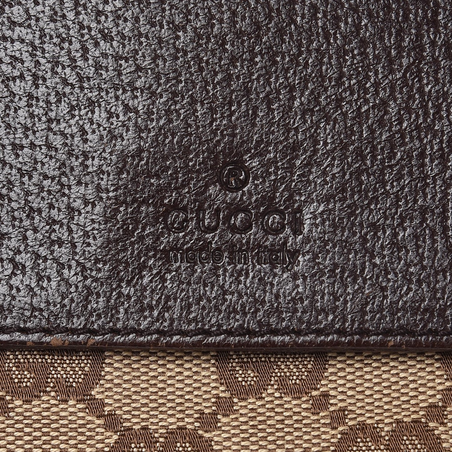 GG Monogram Double Pocket Belt Bag Dark Brown
