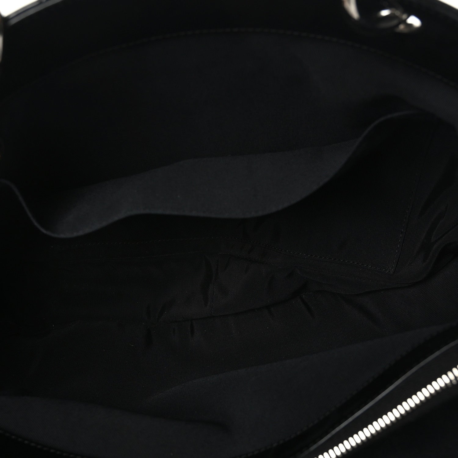 Chanel Patent Quilted Grand Shopping Tote GST Black 5 of 10