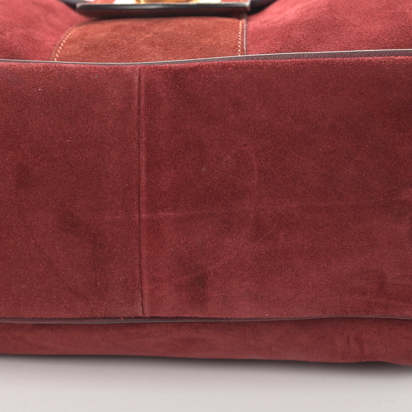 Suede Small Lexa Shoulder Bag Sienna Red