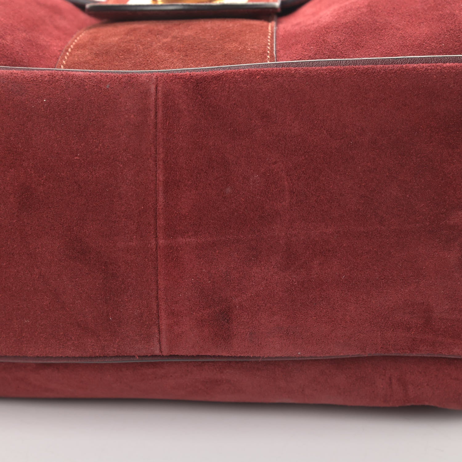 Chloe Suede Small Lexa Shoulder Bag Sienna Red 7 of 8