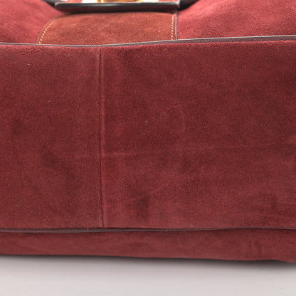 Chloe Suede Small Lexa Shoulder Bag Sienna Red 7 of 8