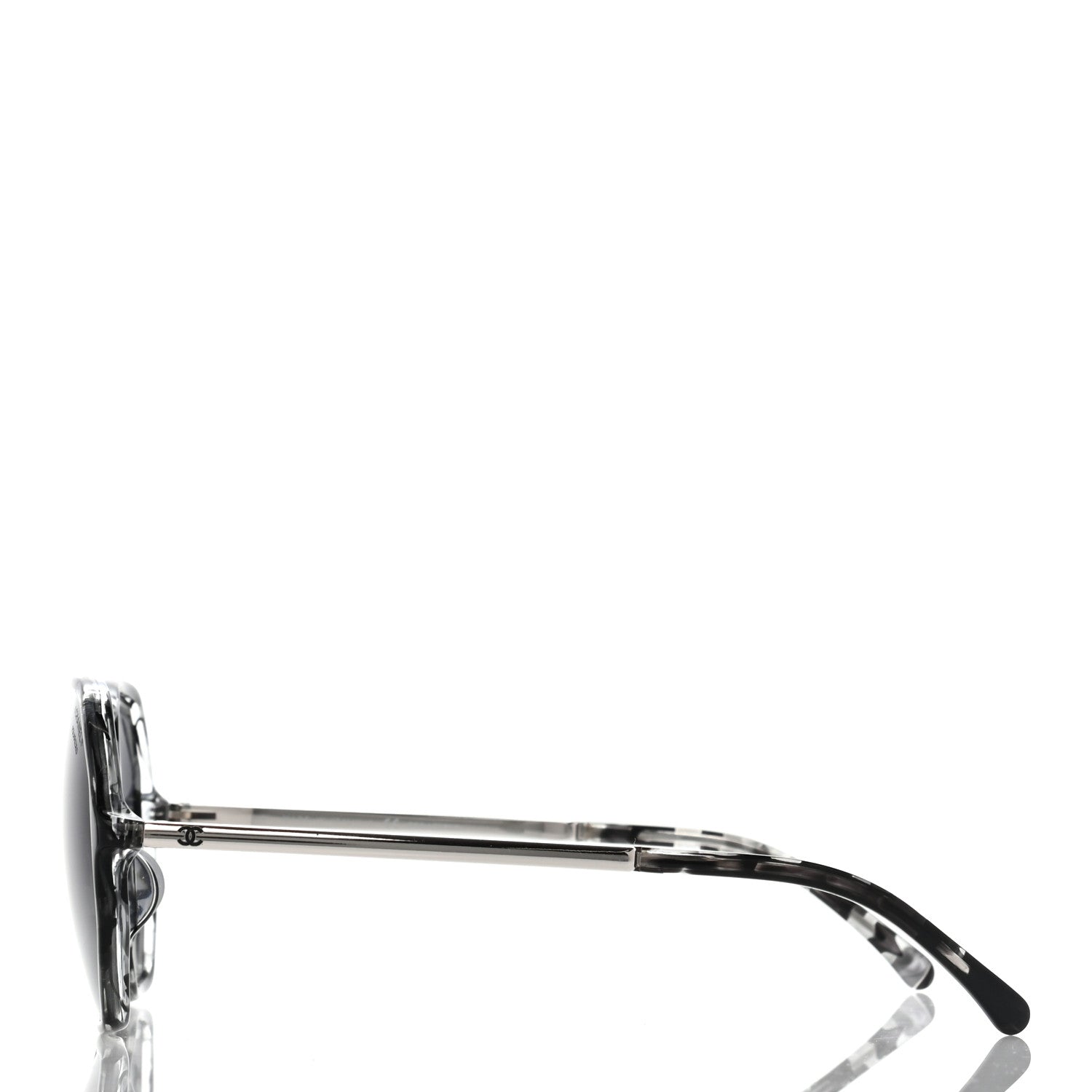 Chanel Acetate Polarized Oversized CC Sunglasses 5345-A Black Grey 3 of 8