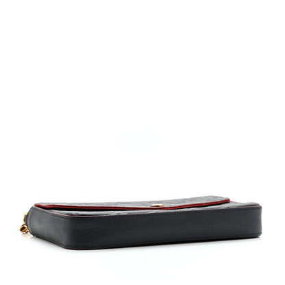 Louis Vuitton Empreinte Pochette Felicie Chain Wallet Marine Rouge 5 of 11