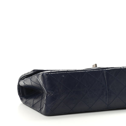 Chanel Aged Calfskin Quilted 2.55 Reissue 226 Flap Navy Blue 9 of 12