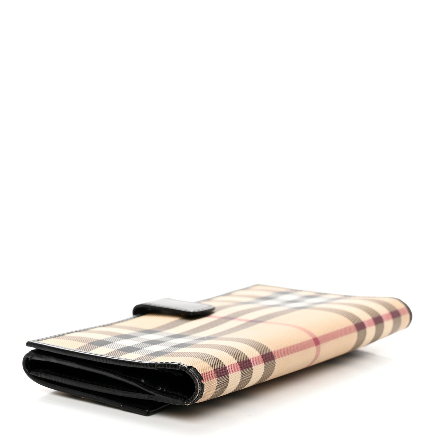 House Check Continental Wallet Black