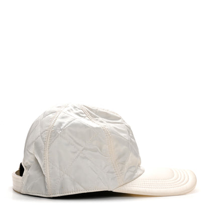 Chanel Nylon Quilted Cap Hat M White 10 of 18