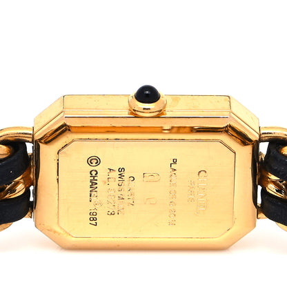 Chanel Stainless Steel Lambskin 20mm Chain Premiere Quartz Watch Gold M 4 of 4